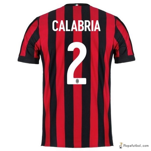 Camiseta AC Milan Replica Primera Ropa Calabria 2017/18